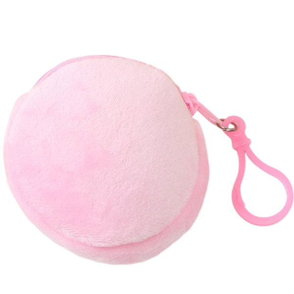 Plush Pocket Purse with Plastic Carabiner