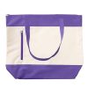 Canvas Zippered Tote Bag w/ Pocket