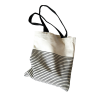 Canvas Striped Single Shoulder Bag