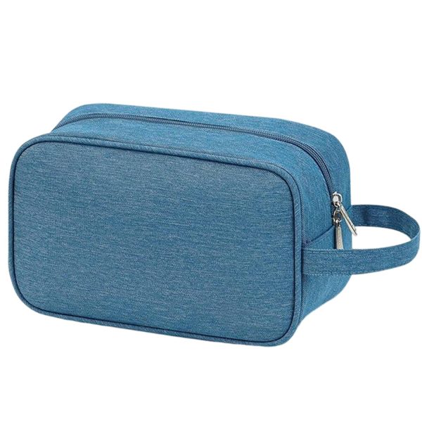 Zippered Polyester Travel Toiletry Bag