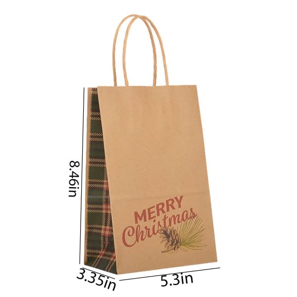 Christmas Themed Paper Shopping Bag with Handle