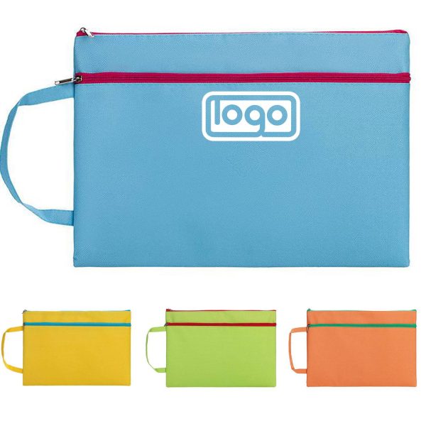 63c559f4-6481-44cd-a467-d9da91d61508_VA747.jpg A4 Handle Zippered File Pouch