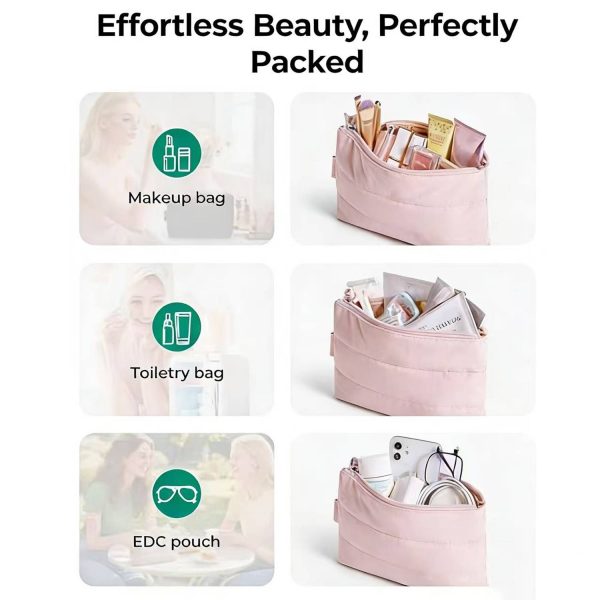 Puffy Quilted Cosmetic Bag