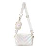 Quilted PU Leather Crossbody Bag for Women with Coin Pouch