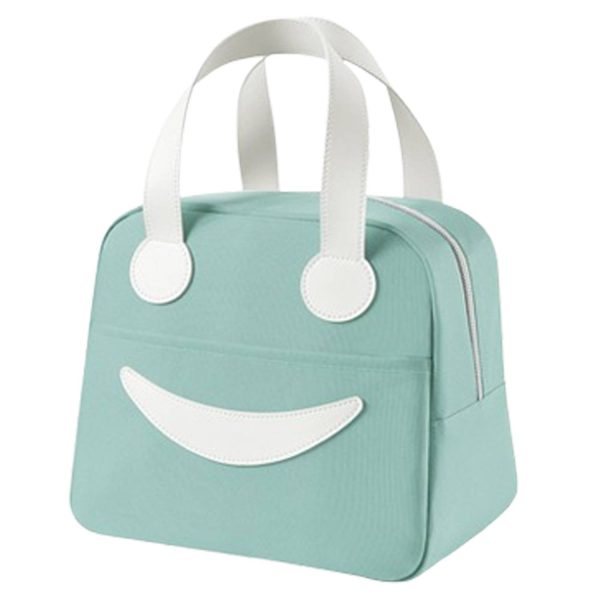 Smiley Oxford Insulated Lunch Tote Bag