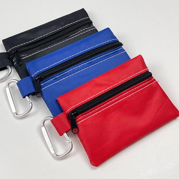 Zipper Pouch with Carabiner