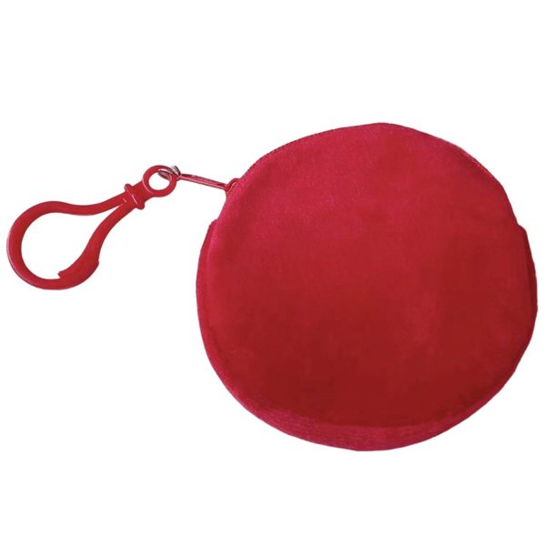 Plush Pocket Purse with Plastic Carabiner