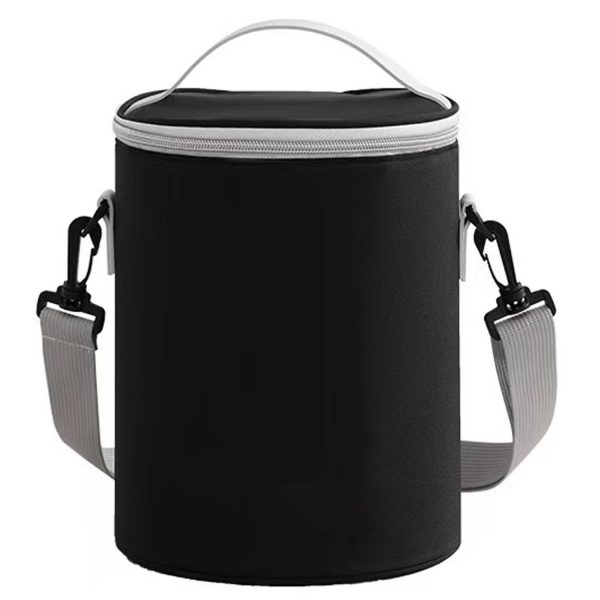 Round Insulated Zippered Cooler Bag