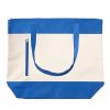 Canvas Zippered Tote Bag w/ Pocket