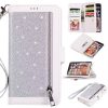Glitter PU Flip Folio Phone Case w/ Wallet