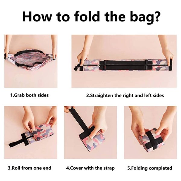 Foldable Grocery Storage Tote Bag