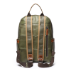 Color Block Soft Leather Laptop Backpack