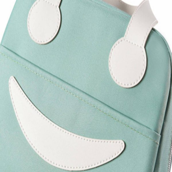 Smiley Oxford Insulated Lunch Tote Bag