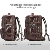 Oil Waxed Genuine Leather Travel Backpack