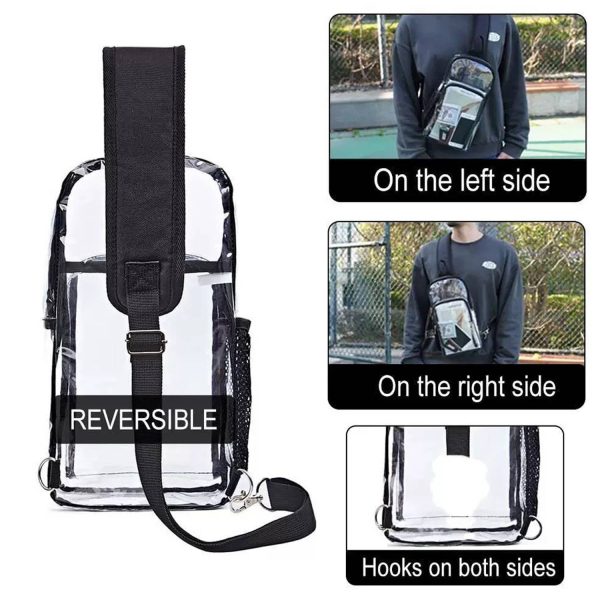 PVC Clear Crossbody Chest Sling Bag
