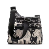 Nylon Multi-Compartment Women's Shoulder/Crossbody Bag