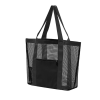 black_1765260095007.png Open Top Mesh Beach Tote Bag