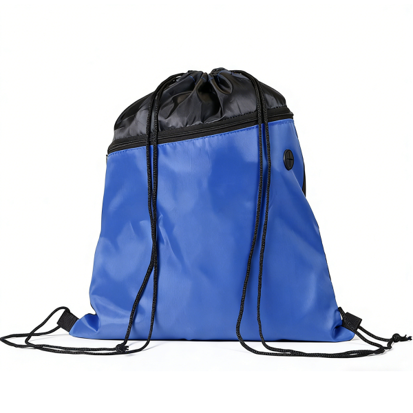 Polyester Two-Tone Drawstring Backpack