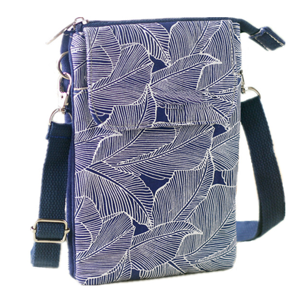 Cotton Crossbody Phone Pouch