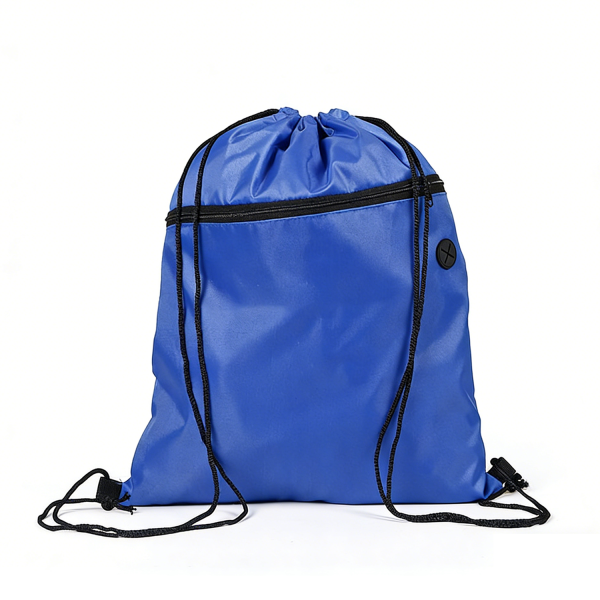 Polyester Two-Tone Drawstring Backpack