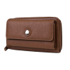 Genuine Leather RFID Zippered Wallet