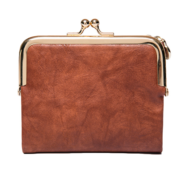 PU Leather Small Kiss Lock Coin Purse