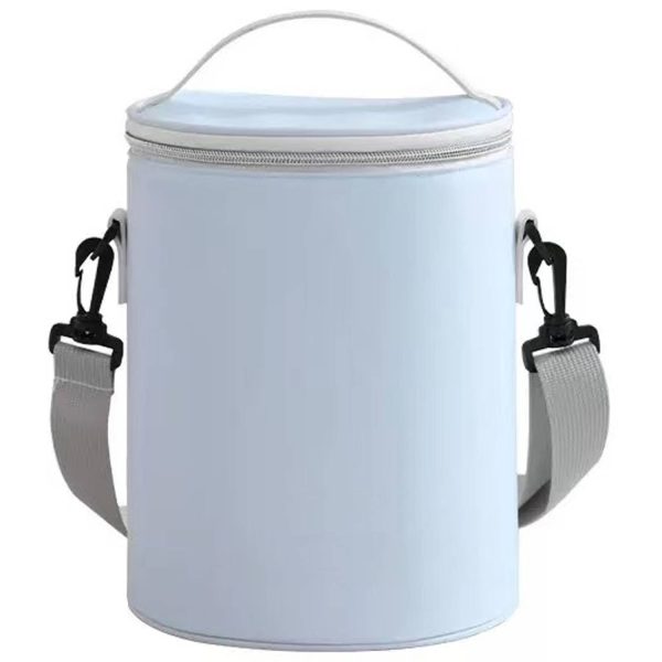 Round Insulated Zippered Cooler Bag