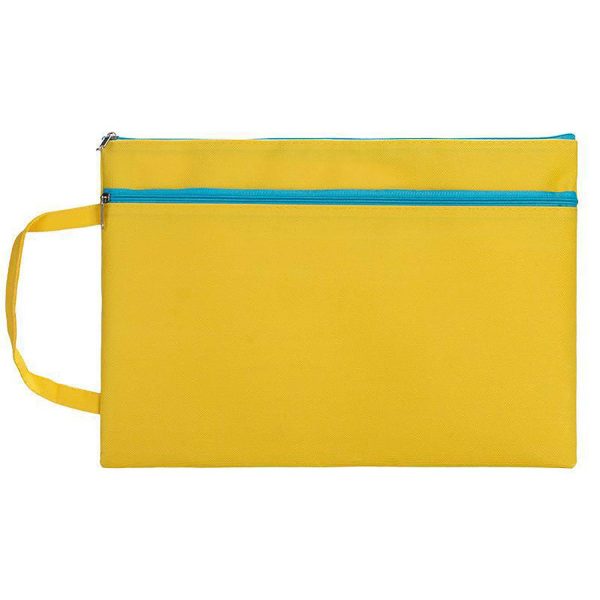 A4 Handle Zippered File Pouch