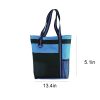Polyester Zipper Shoulder Tote Bag w/ Pocket