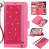 Glitter PU Flip Folio Phone Case w/ Wallet