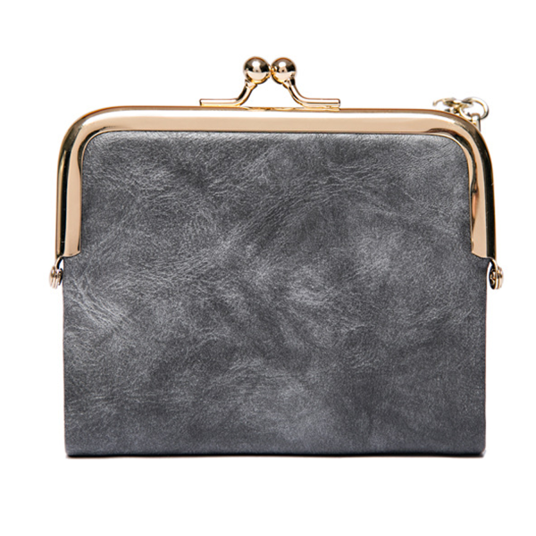 PU Leather Small Kiss Lock Coin Purse