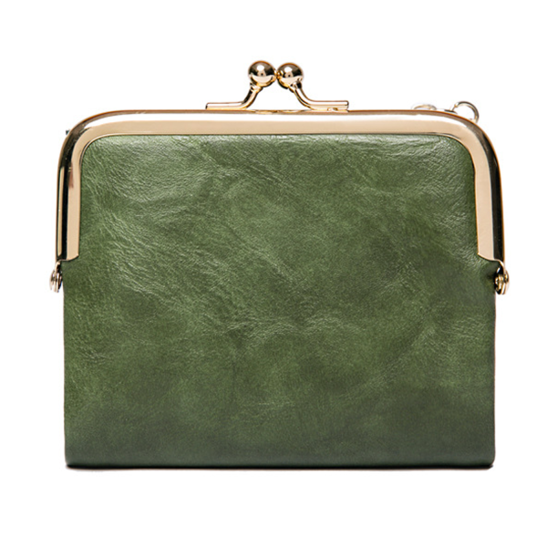 PU Leather Small Kiss Lock Coin Purse