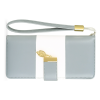 PU Leather Zippered Clutch Wallet