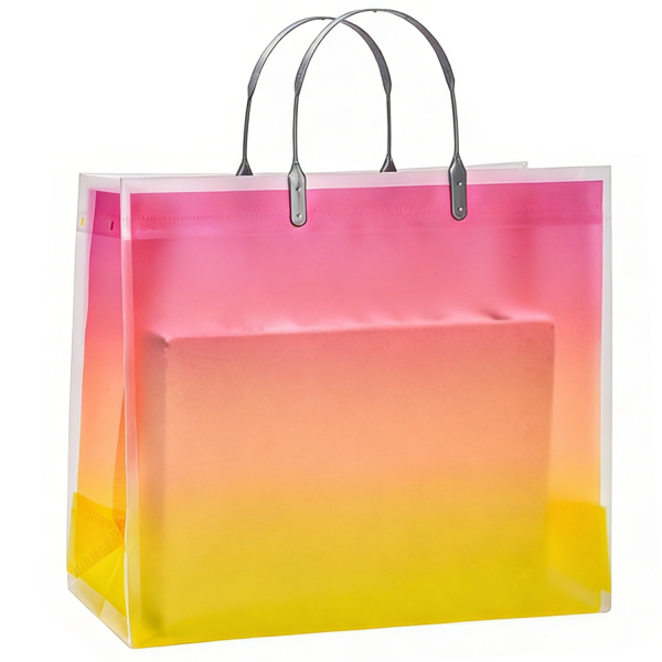 pink_1765257625409.png Gradient PVC Plastic Tote Bag