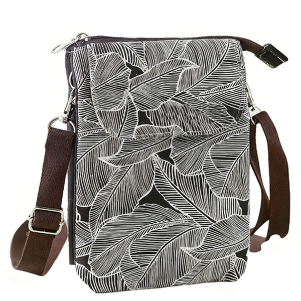 Cotton Crossbody Phone Pouch