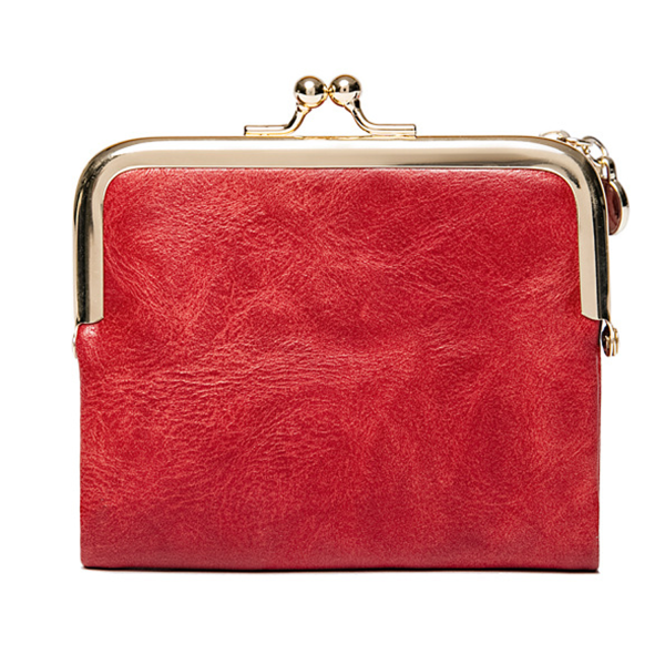 PU Leather Small Kiss Lock Coin Purse