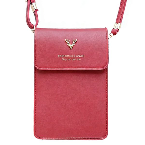 red_1764831929896.png PU Leather Touchscreen Crossbody Phone Pouch