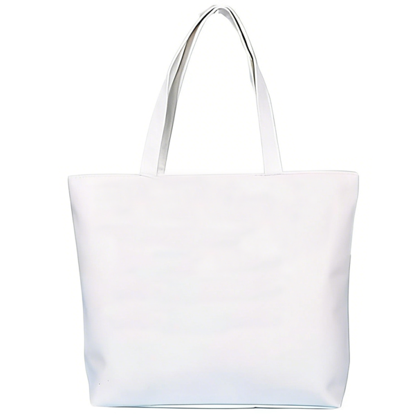 Cotton Canvas Zipper Tote Bag
