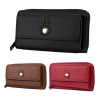 Genuine Leather RFID Zippered Wallet