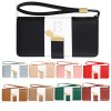 PU Leather Zippered Clutch Wallet