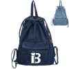 主图2_1761790332943.jpg Large Capacity Denim Drawstring Backpack