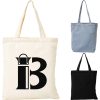 Custom Pattern Canvas Tote Bag