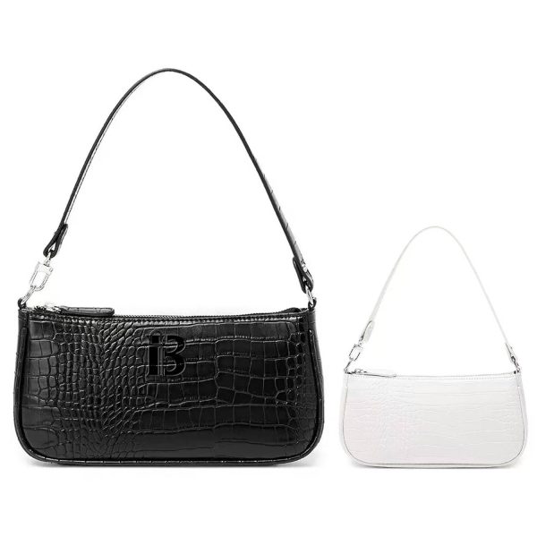 PU Leather Vintage Crocodile Pattern Handbag