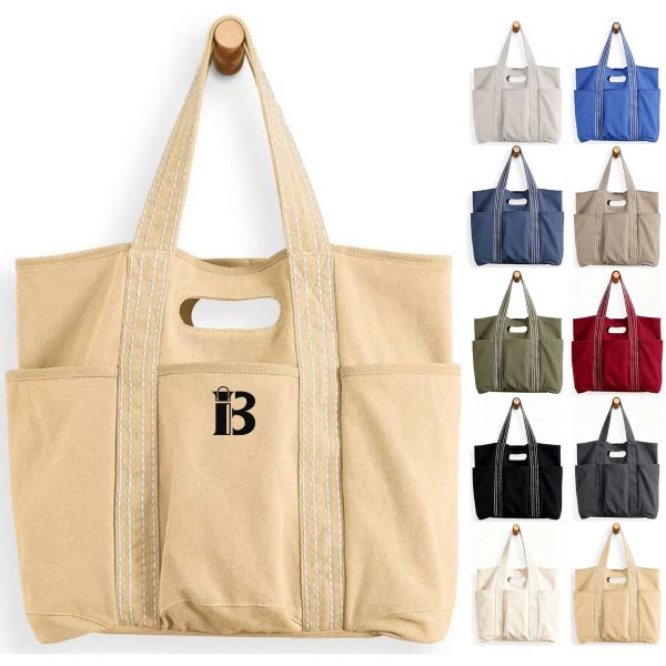 Large-Capacity Canvas Tote & Shoulder Bag