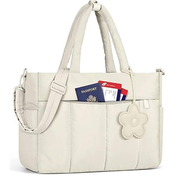Quilted Commute Travel Tote Bag