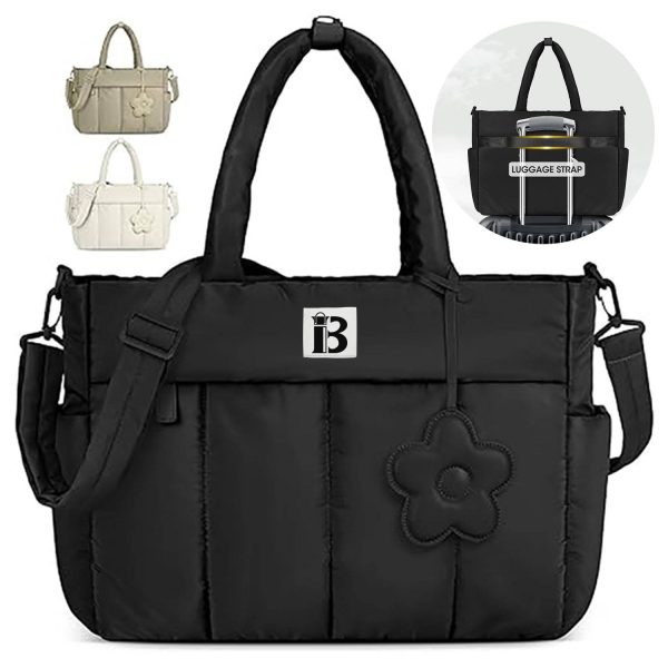 Quilted Commute Travel Tote Bag