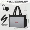 Quilted Commute Travel Tote Bag