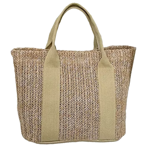 Straw Woven Beatch Tote Bag