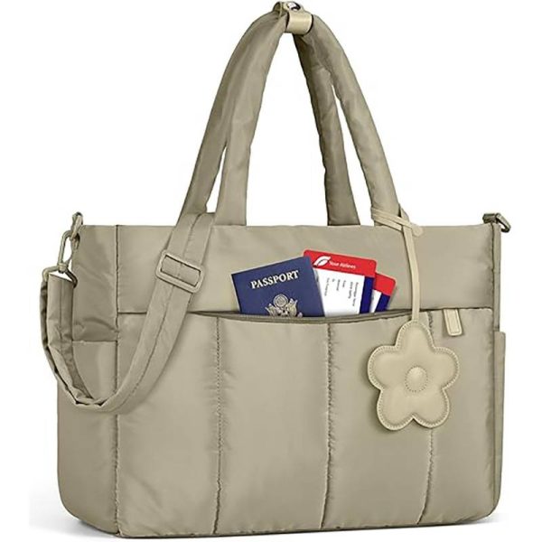 Quilted Commute Travel Tote Bag