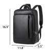 Cowhide Leather Waterproof Backpack w/ Luggage Strap